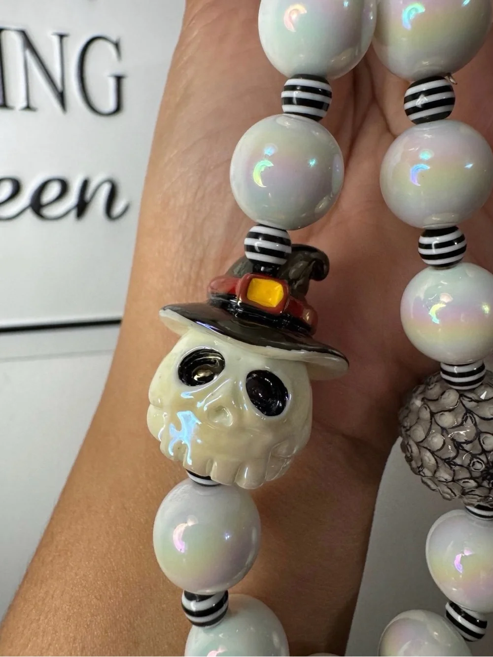 Halloween Skeleton Head Charm Phone/Key/Bag Chain #P631